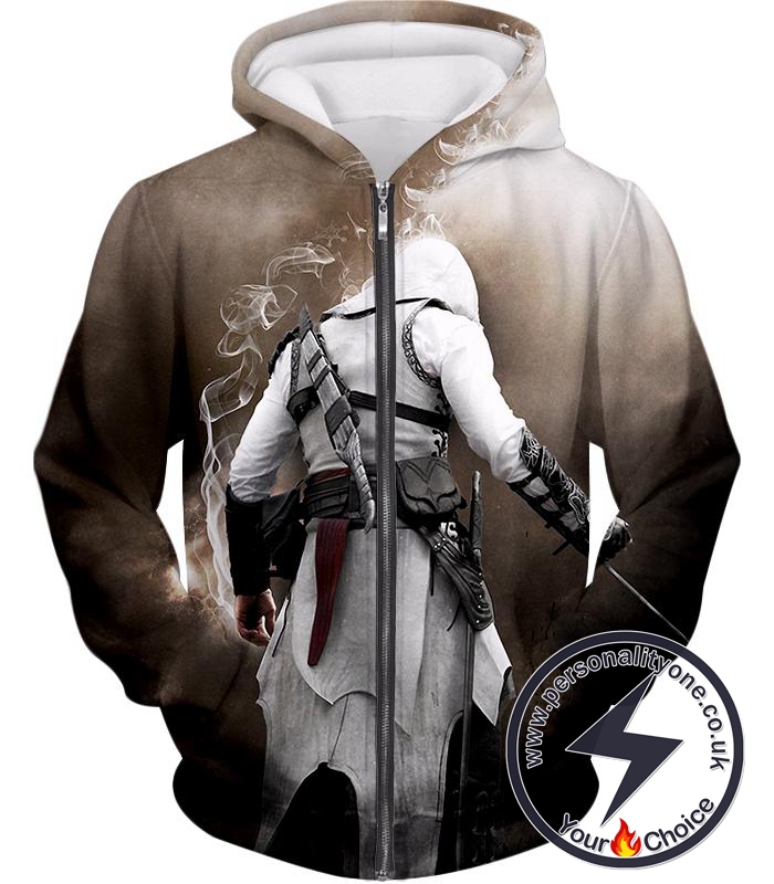 Assassins Legend Altair Ibn-LaAhad Cool Action Promo Zip Up Hoodie